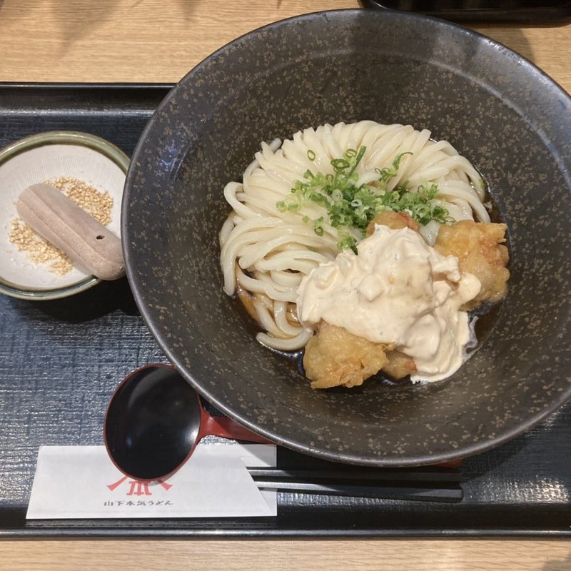 特製とり天タルタルぶっかけ(山下本気うどん　町田駅前)
