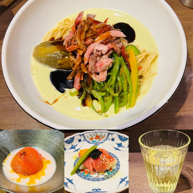 限定ラーメンYATAGARASU!!  エリック厳選牛＆豚使用青豆と山椒とチンジャオラーメン etc(八咫烏)