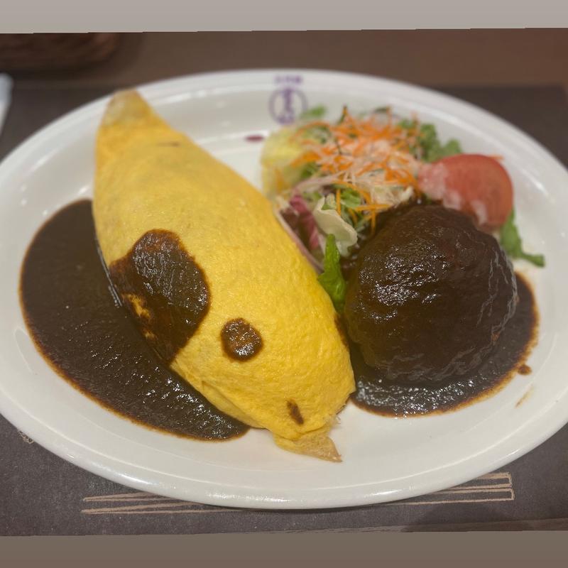 オムライス&ハンバーグプレート(洋食や三代目たいめいけん アリオ亀有店

)