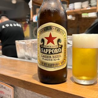 サッポロラガービール（瓶）(おでんと焼売　まつうら食堂)