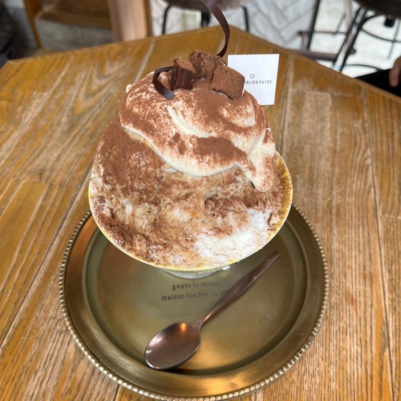 濃厚生チョコ ティラミス氷(THE ATELIER FAIRE -アトリエフェール- 岐阜駅前店)