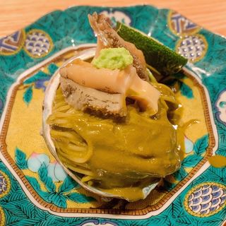 鮑の肝冷麺(虎ノ門 とだか)