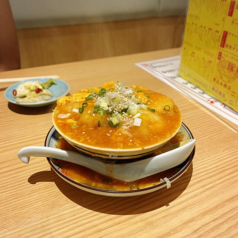 こぼれ海老チリ玉子(焼売酒場 なかめ)