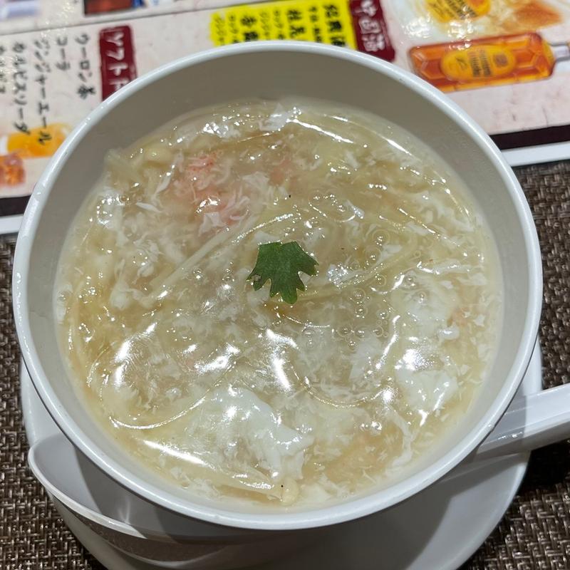 蟹肉入りフカヒレのスープ(本格中華 香港海鮮飲茶樓 梅田ブリーゼブリーゼ店)