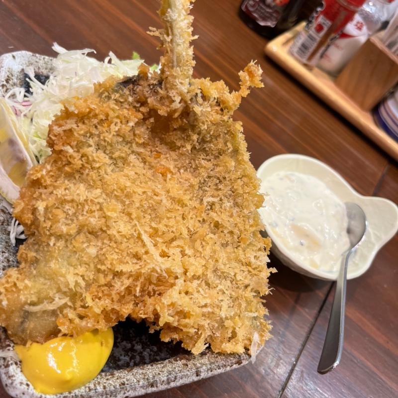 アジフライ 自家製タルタルソース付(食堂 高ひろ)