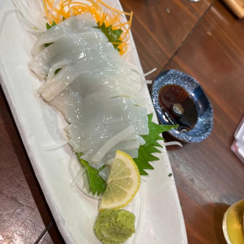 スルメイカ刺身(食堂 高ひろ)