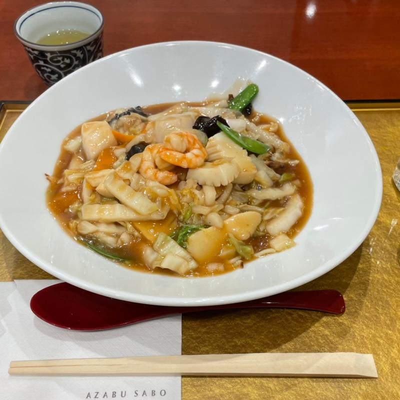 五目あんかけ焼そば(麻布茶房 東急百貨店たまプラーザ店)