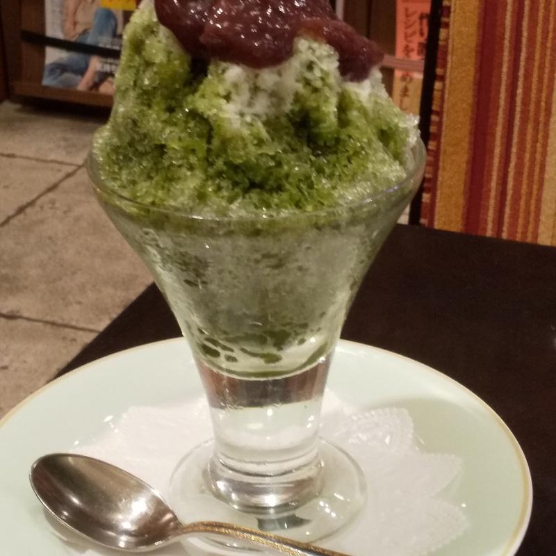宇治抹茶かき氷(ミニ)(銀座和蘭豆 サンライズ蒲田店)