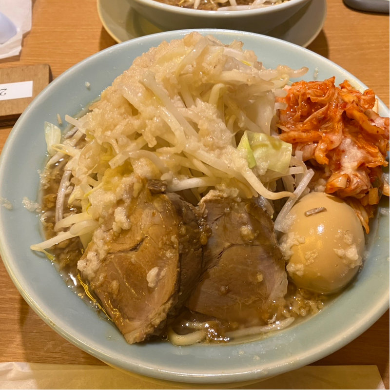 野菜並み200g キムチ　煮卵トッピング(麺屋まんてん二号笹島店)