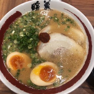 半熟煮卵ラーメン(暖暮 清水店)