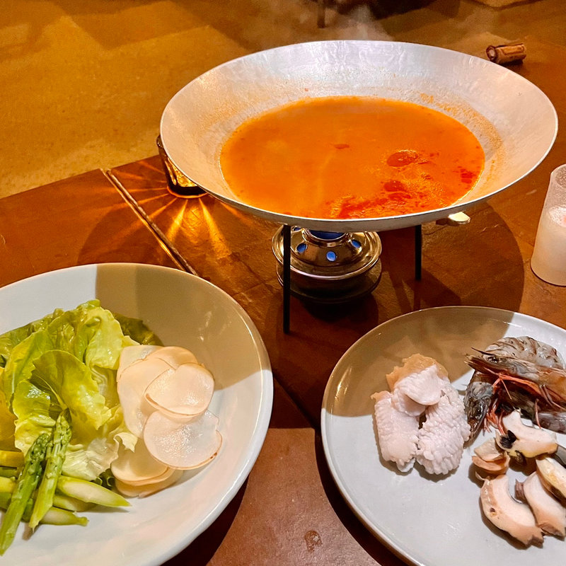 ディナーコース　カレー鍋(LOG CAFE＆BAR Atmosphere)