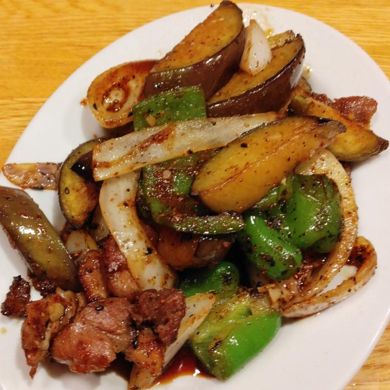 カラシ野菜辛炒め(大鶴見食堂)