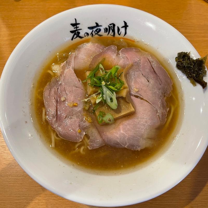 牛醤油と山椒の中華そば(麦の夜明け)