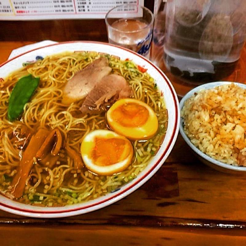 ランチセット（煮卵入）(中華そば みずさわ屋)