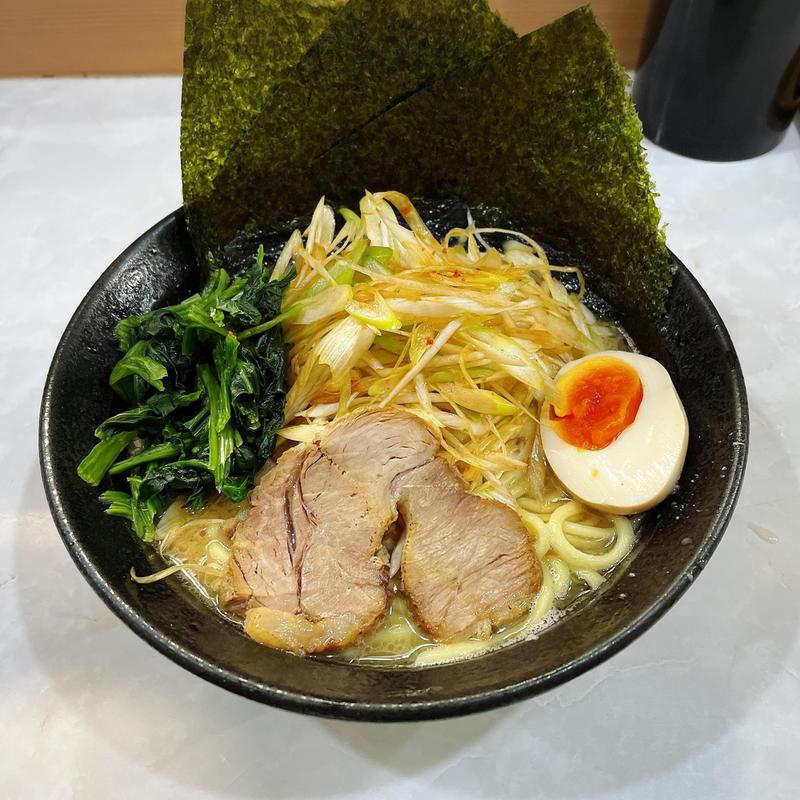 醤油豚骨ネギらーめん(龍源 矢向店)