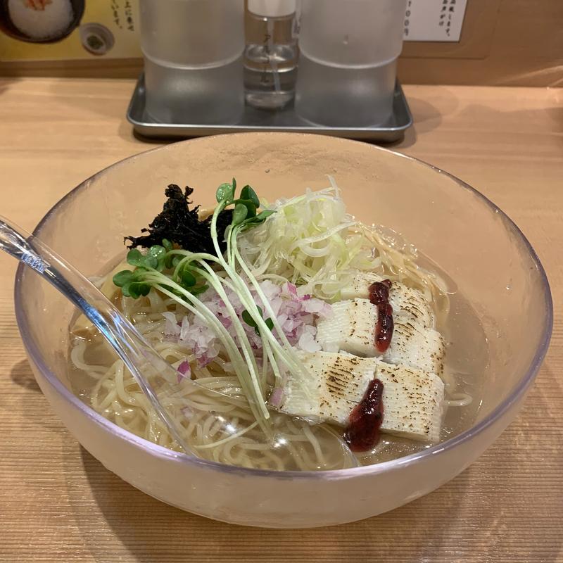 鱧と金目鯛の冷やしらぁ麺(らぁ麺　鳳仙花)