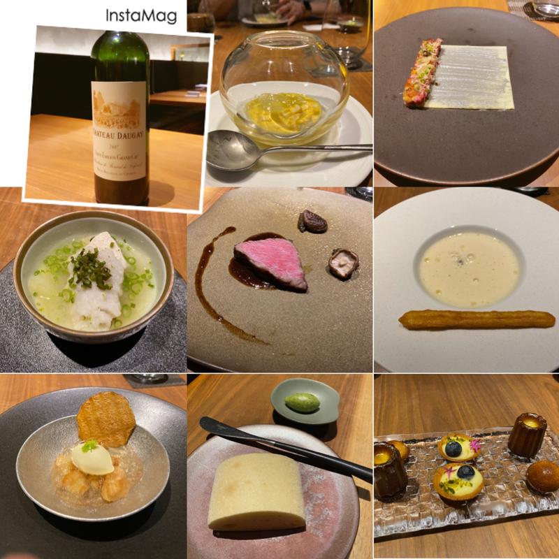 産直のお魚＆神戸牛のWメイン、デザート等7品(エ・オ 〈ベルナール・ロワゾー・スィニャテュール〉)