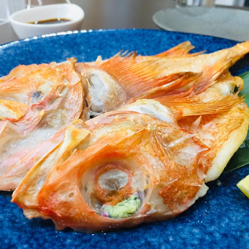 灰干しキンキの炙り焼き(桜島灰干し家 せいせん)