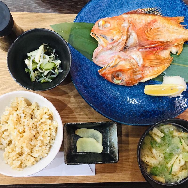 灰干しキンキの炙り焼き定食(桜島灰干し家 せいせん)