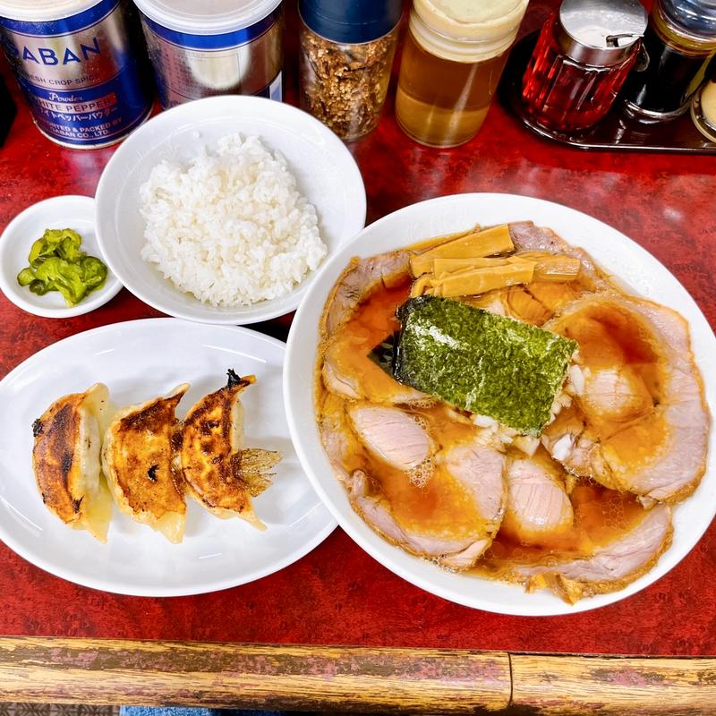 チャーシューメンセット(三番亭 )