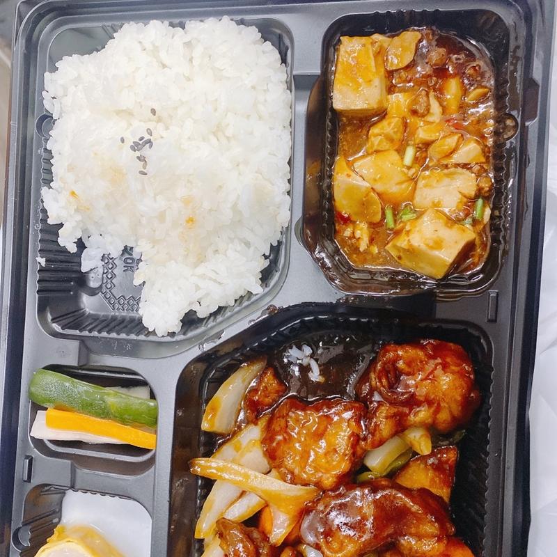 酢豚弁当(上海菜館)