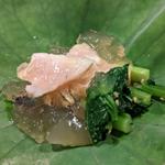 牛ミノ・伊豆鮑土佐酢がけ