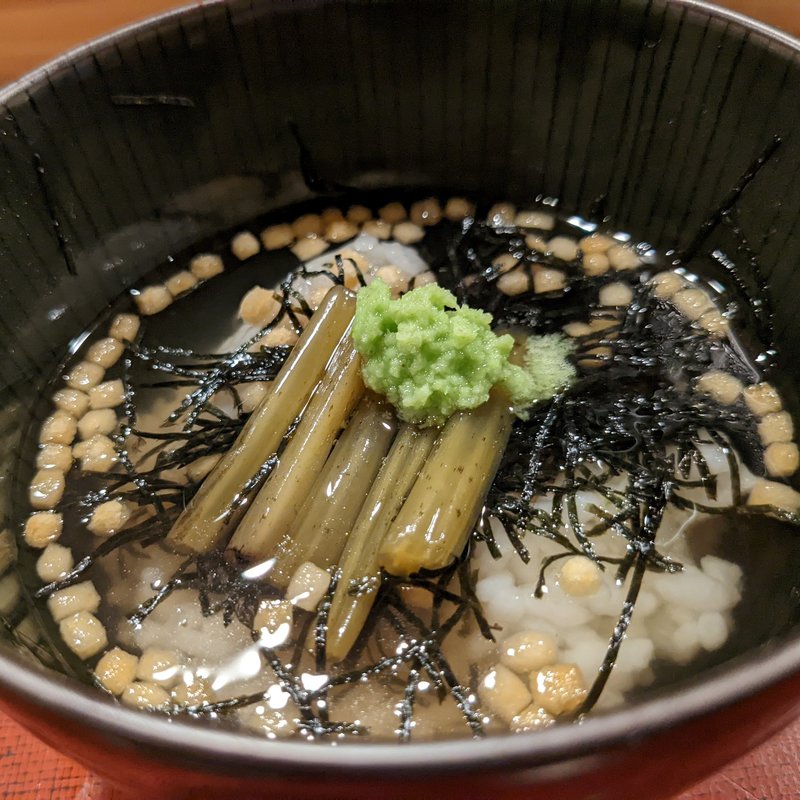 本山葵茶漬け(肉割烹 五平)