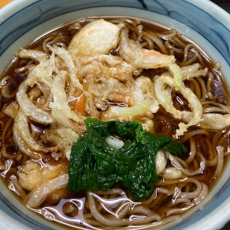 天ぷら（かき揚げ）そば温(美濃屋 )