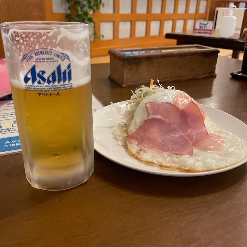 ハムエッグ(サウナカプセルホテル コア21)