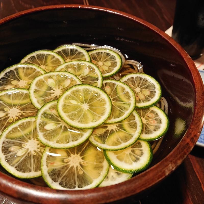 冷やしすだち蕎麦(蕎麦人 秋)