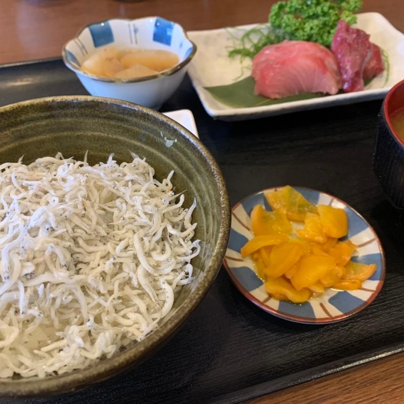 ぶり刺身&しらす丼(池のや)