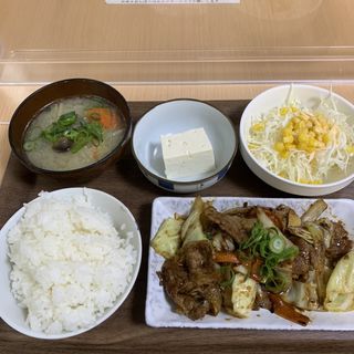 牛焼肉定食(宮島屋)