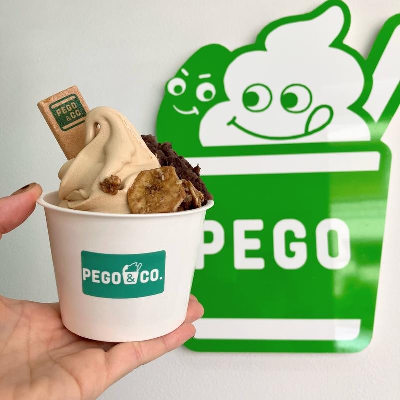PEGOソフト（塩キャラメルソフト×くろこしあん×グラノーラ）(PEGO＆CO. 世田谷店（ペゴあんこ せたがやてん）)