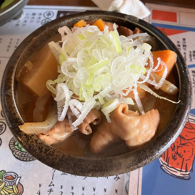 自家製モツ煮込み(六軒町一丁目商店)