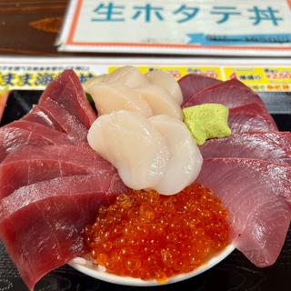 わがまま海鮮丼4種盛り小(魚金食堂)