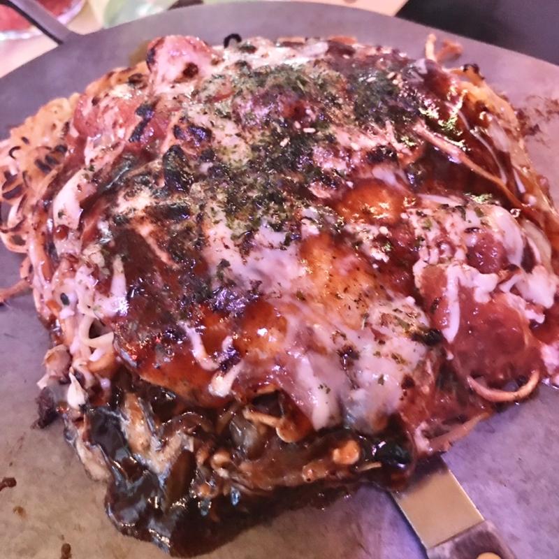 炙りトマトチーズ焼き(レディースサイズ)(お好み焼き Que 西条店 （Q）)