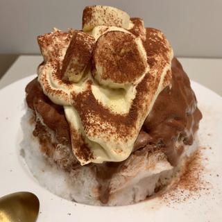 チョコバナナかき氷(ボンヌ カフェ 十条店 （Bonnel Cafe）)