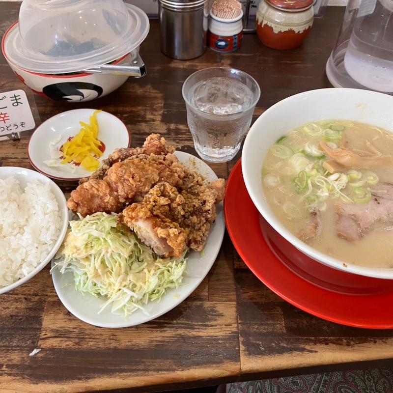 中華そば 唐揚げ定食(中華そば 高安 )