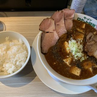旨辛麻婆麺＋肉増し(ラーメン ロケット開発)