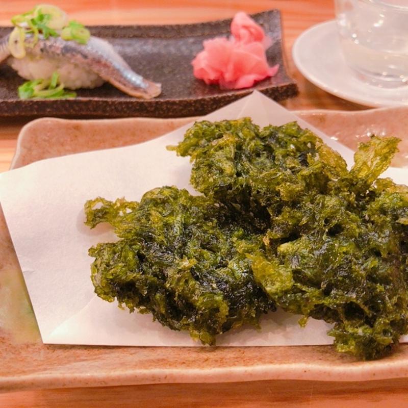 あおさのりの天ぷら(漁師酒場あらき エキマルシェ大阪店)