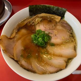 中華そば+黒豚煮豚トッピング(カドヤ食堂 本店 （かどやしょくどう）)