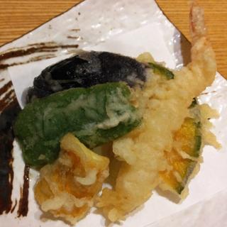 海老と旬菜の天ぷら(すし波奈　仙台パルコ店)