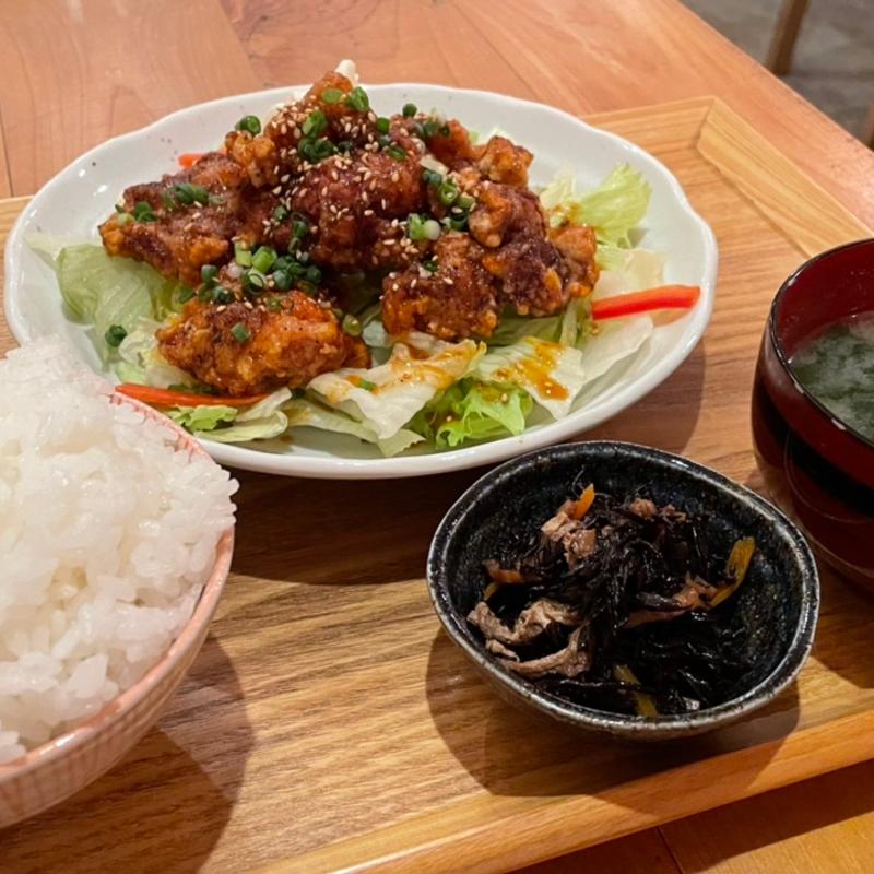 鶏の唐揚げ麻辣ユーリンチー(むさしの食堂 )