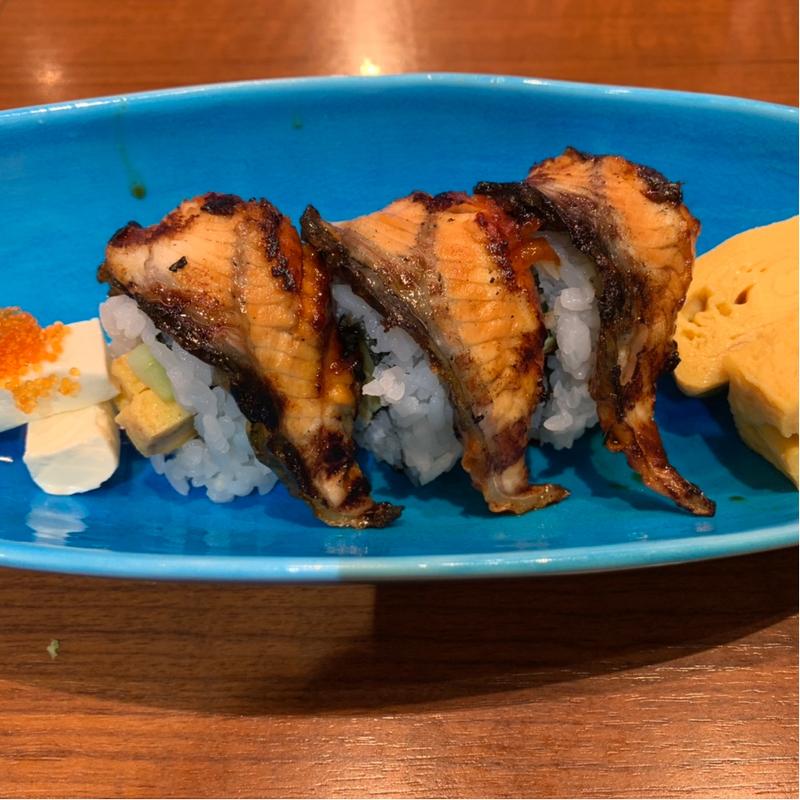 うな玉チーズロール(すし大臣 佐賀店 （すしだいじん）)