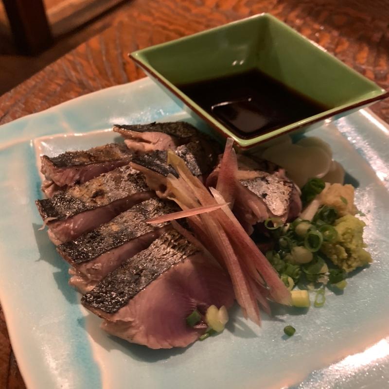 鰹わら焼(地酒屋 常笑)