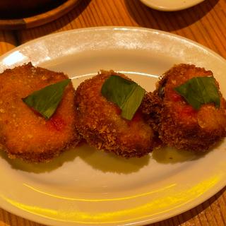 水茄子のアンチョビ挟み揚げ(ビッレリア&ピッツェリア ルーチェ （LUCE）)