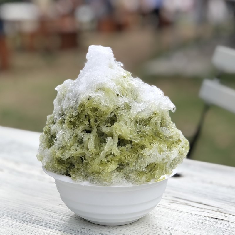 宇治抹茶天然かき氷(マナマハロ天然かき氷)