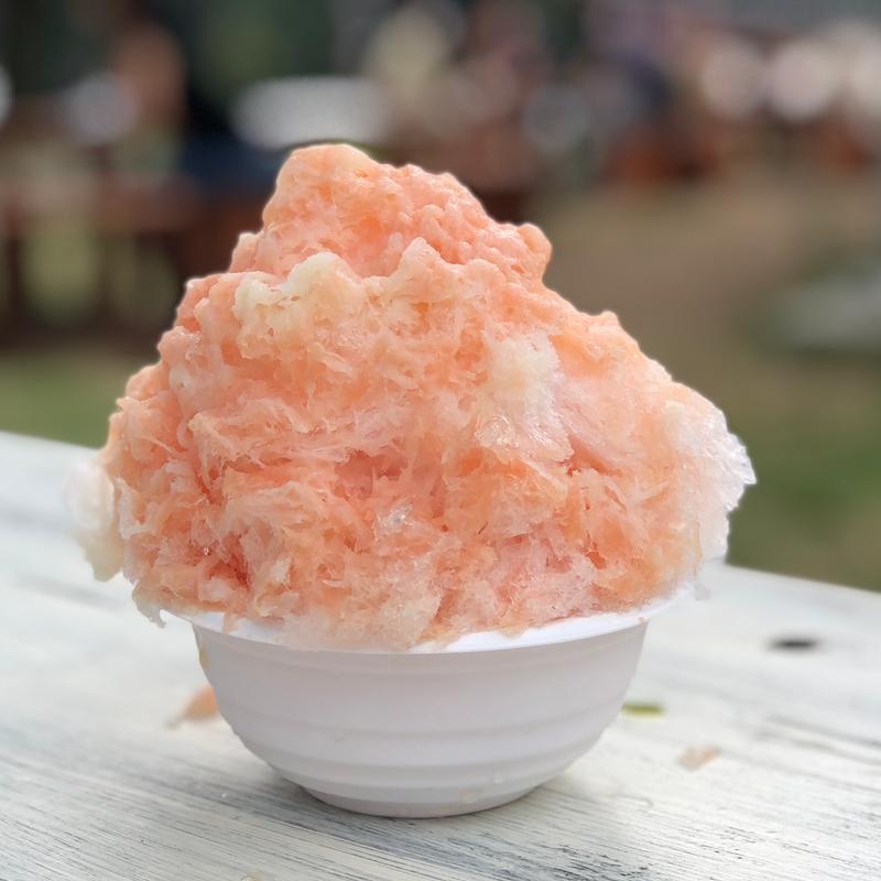 シチリアブラッドオレンジ天然かき氷(マナマハロ天然かき氷)