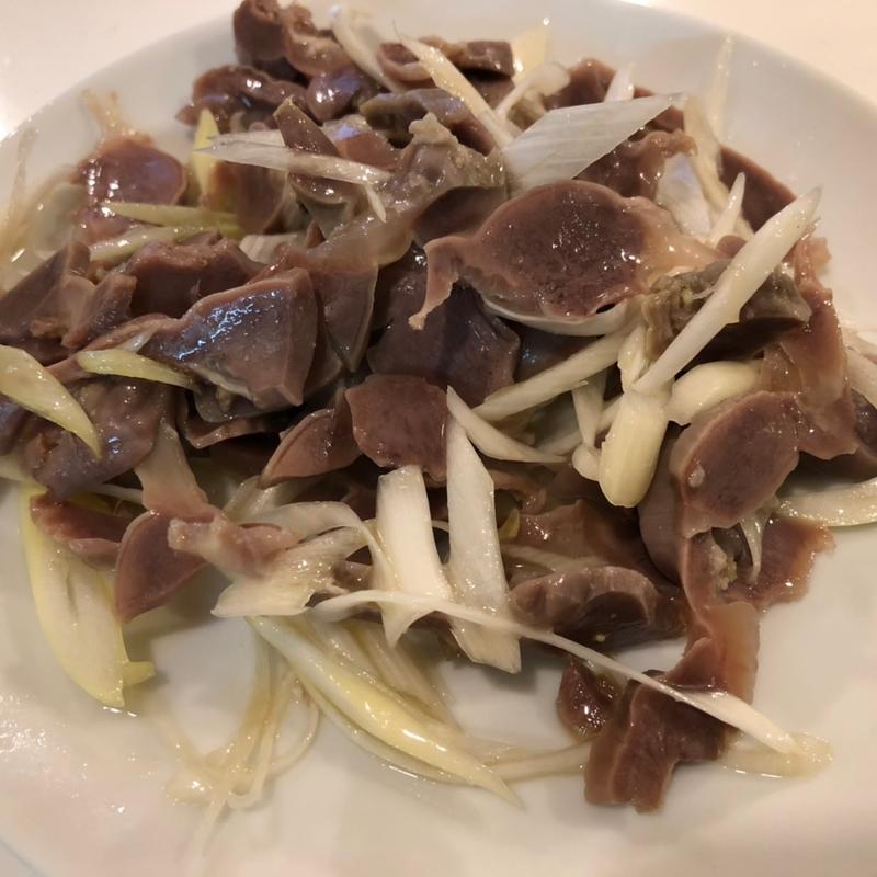 砂肝と葱の和えもの(味坊)