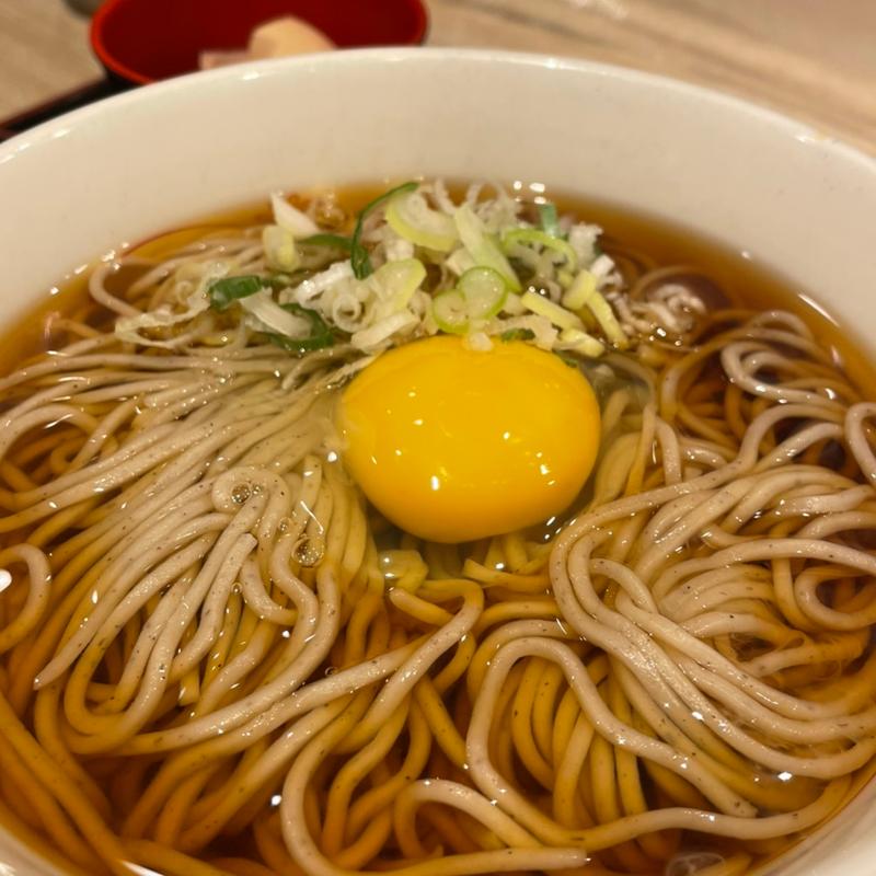 月見そば(いろり庵きらく シャポー船橋)